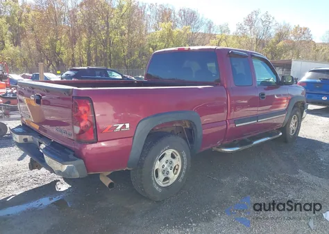 2004 Chevrolet Silverado 1500 Z71 from USA, damaged, VIN 2GCEK19T441282348